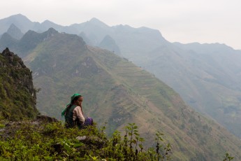 Ha Giang - Break facing the mountain