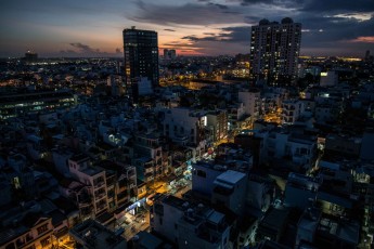 Ho Chi Minh City at twilight