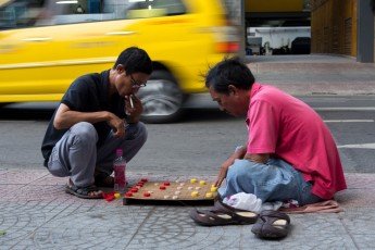 Street chinese chess game