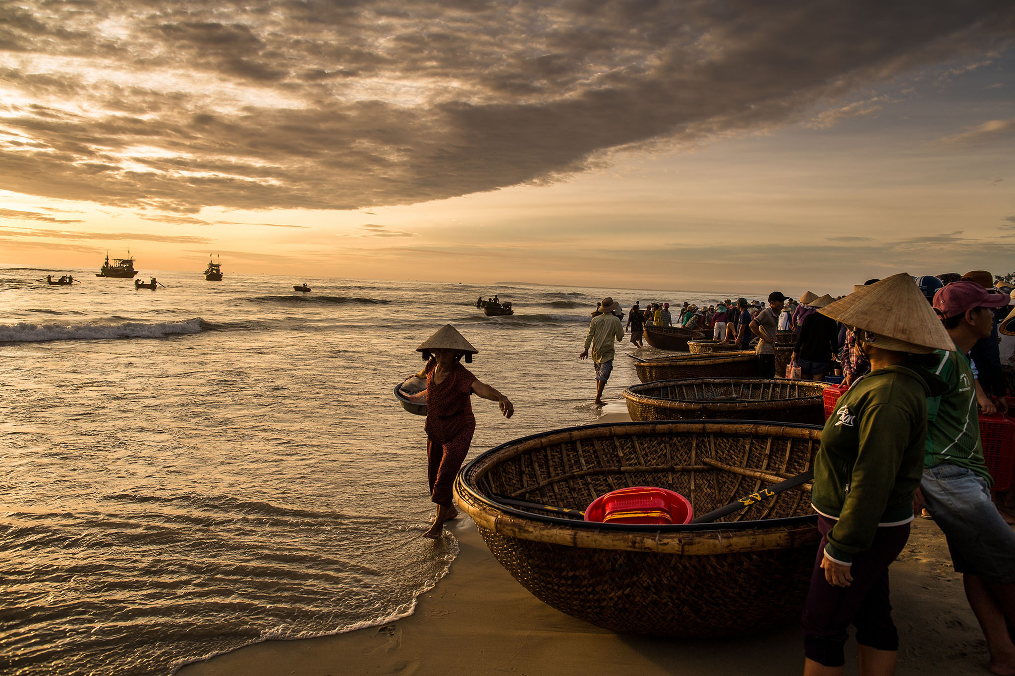 Fishing village in central Vietnam