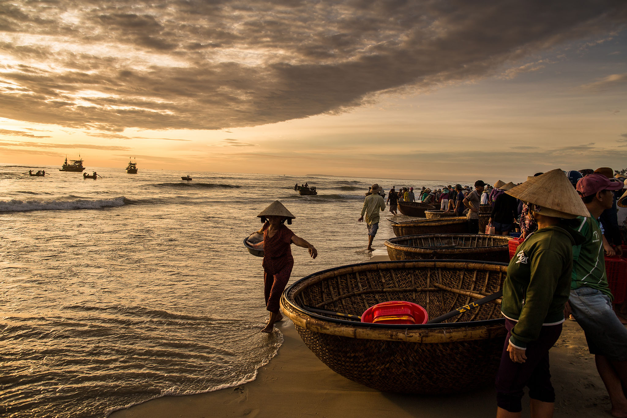 Fishing village in central Vietnam Fishing village in central Vietnam